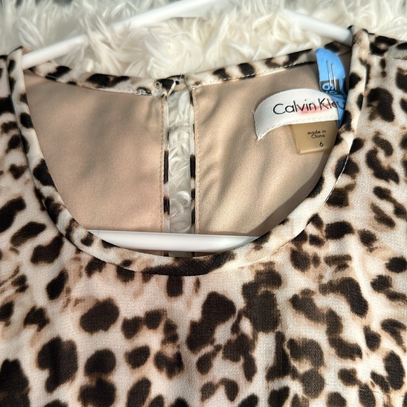 Calvin Klein dress leopard print size 4 - Picture 2 of 4